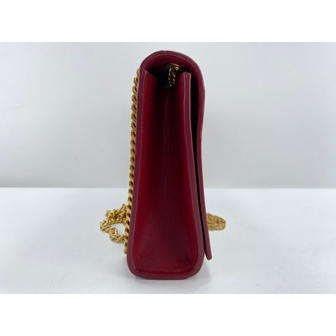 SAINT LAURENT PARIS Kate Shoulder Bag Red WS33998
