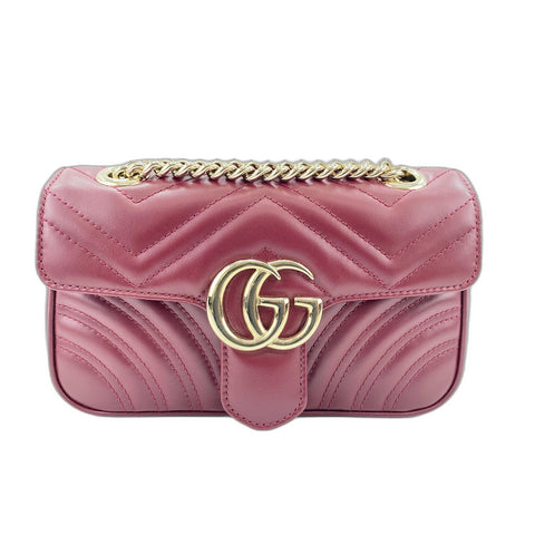 GUCCI GG Marmont Shoulder Bag wine-red WS34003