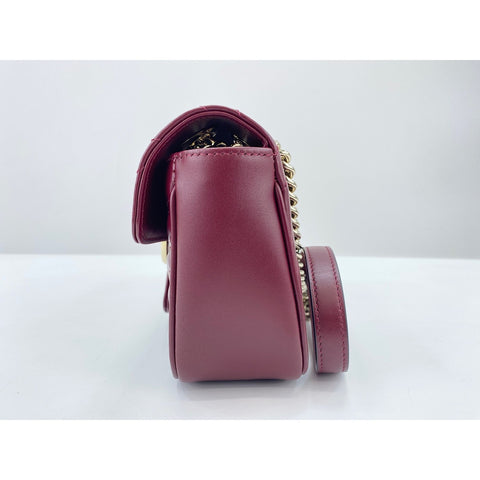 GUCCI GG Marmont Shoulder Bag wine-red WS34003