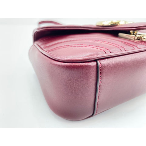 GUCCI GG Marmont Shoulder Bag wine-red WS34003