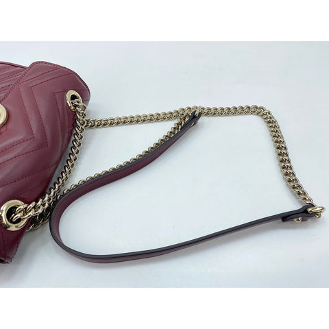 GUCCI GG Marmont Shoulder Bag wine-red WS34003