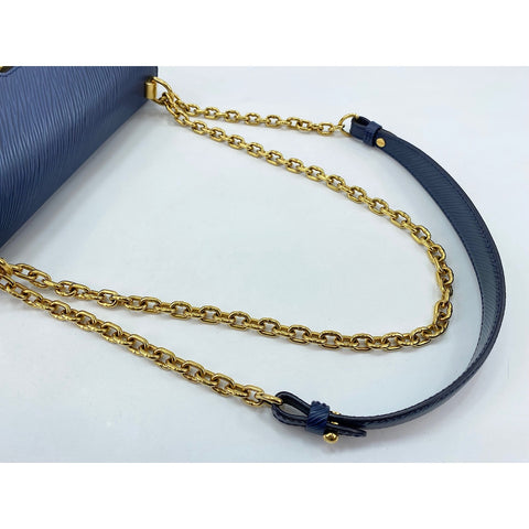 LOUIS VUITTON Twist MM Shoulder Bag Navy WS34004