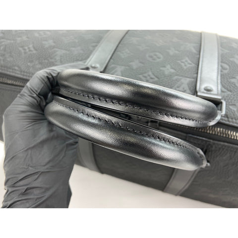 LOUIS VUITTON Kiepol Bandriere 50 Boston bag black WS34006