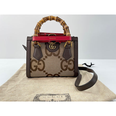 GUCCI Diana Jumbo GG Handbag black WS34007