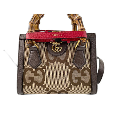 GUCCI Diana Jumbo GG Handbag black WS34007