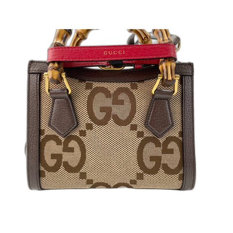 GUCCI Diana Jumbo GG Handbag black WS34007