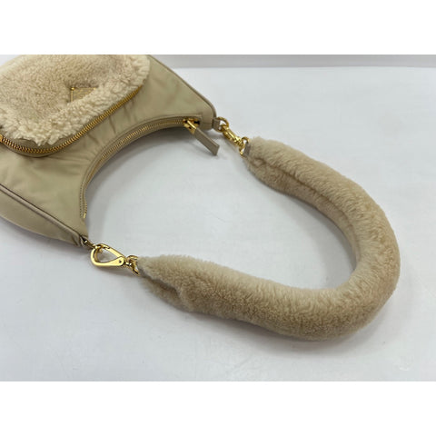PRADA Shoulder Bag beige WS34015