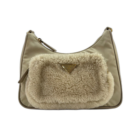PRADA Shoulder Bag beige WS34015