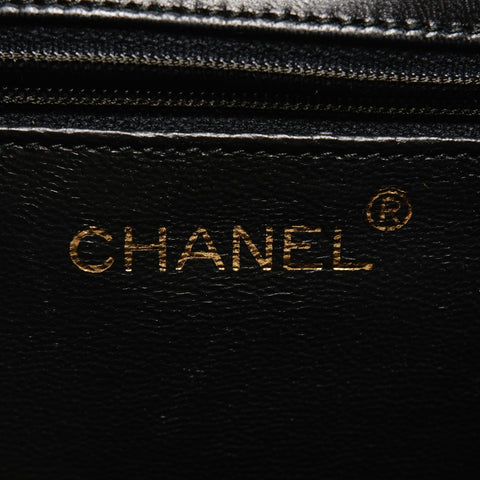CHANEL 流苏 1989-1991 单肩包 小羊皮 黑色 WS3402