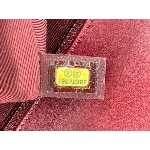 CHANEL Boy Chanel Large Shoulder Bag Red WS34022