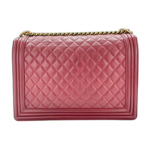 CHANEL Boy Chanel Large Shoulder Bag Red WS34022