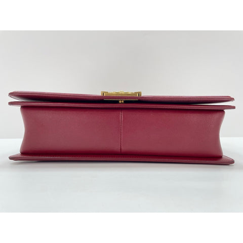 CHANEL Boy Chanel Large Shoulder Bag Red WS34022