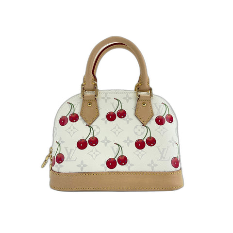 LOUIS VUITTON x Takashi Murakami Alma BB Handbag white WS34025