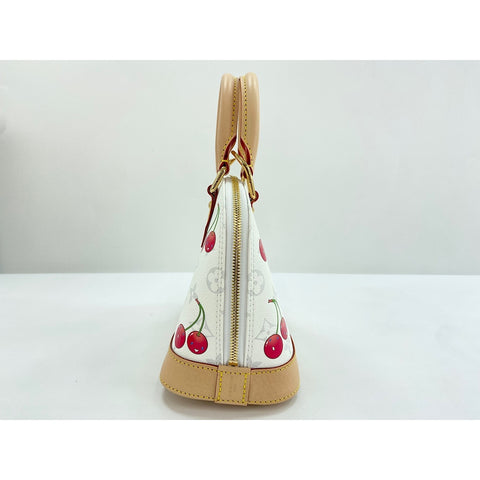 LOUIS VUITTON x Takashi Murakami Alma BB Handbag white WS34025