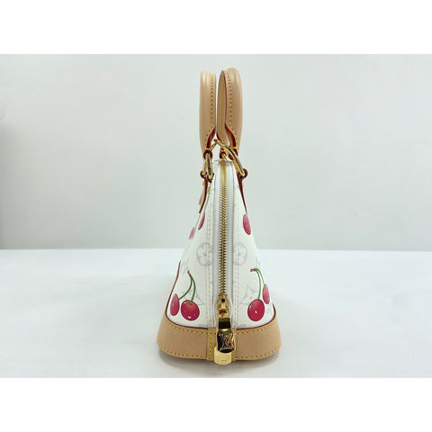LOUIS VUITTON x Takashi Murakami Alma BB Handbag white WS34025