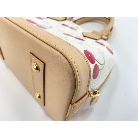 LOUIS VUITTON x Takashi Murakami Alma BB Handbag white WS34025