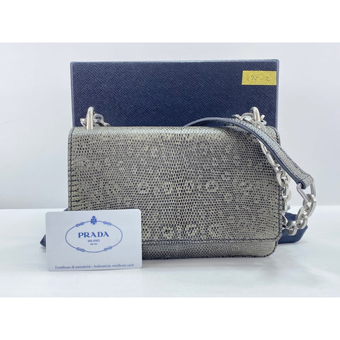 PRADA Shoulder Bag gray WS34029