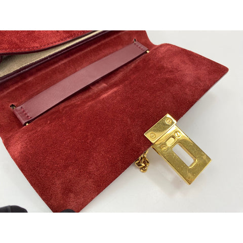 Chloe Drew Shoulder Bag Red WS34031
