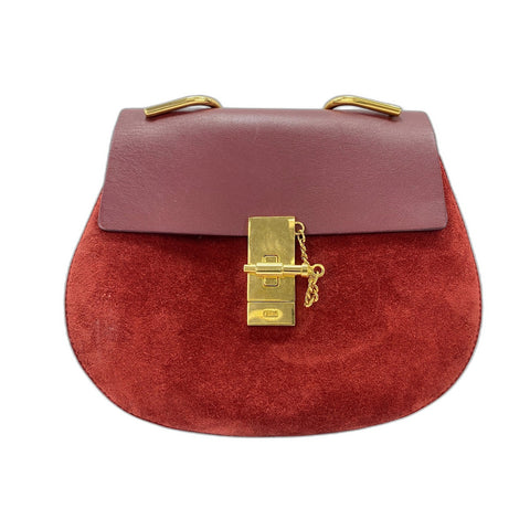 Chloe Drew Shoulder Bag Red WS34031
