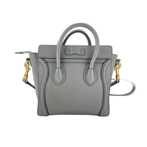 CELINE Luggage Nano Shopper Handbag gray WS34038