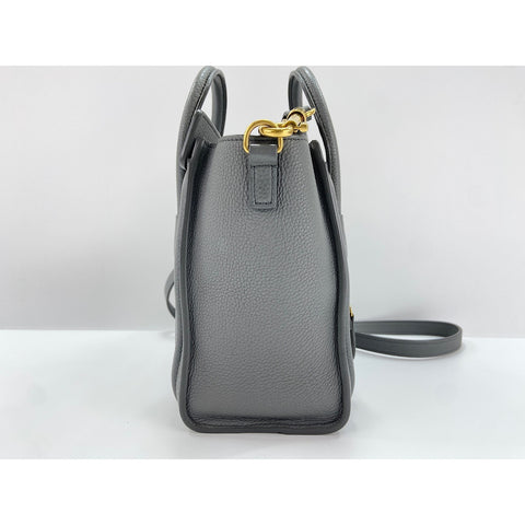 CELINE Luggage Nano Shopper Handbag gray WS34038