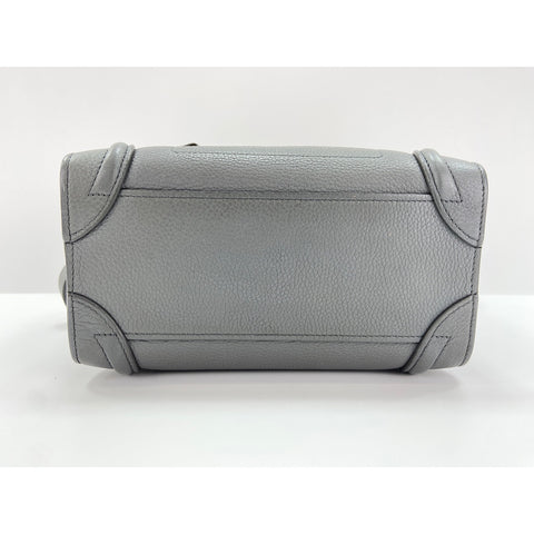 CELINE Luggage Nano Shopper Handbag gray WS34038