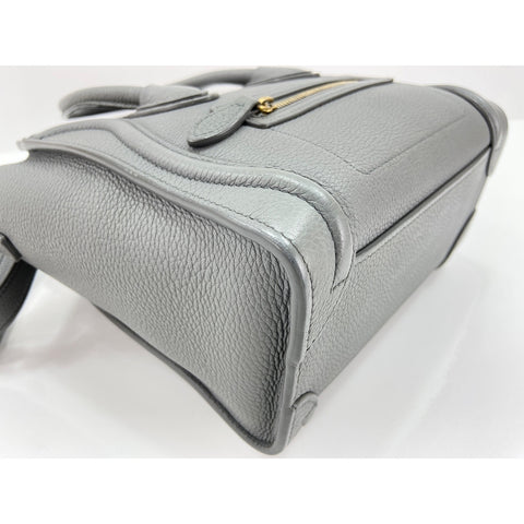 CELINE Luggage Nano Shopper Handbag gray WS34038