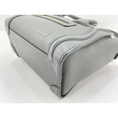 CELINE Luggage Nano Shopper Handbag gray WS34038