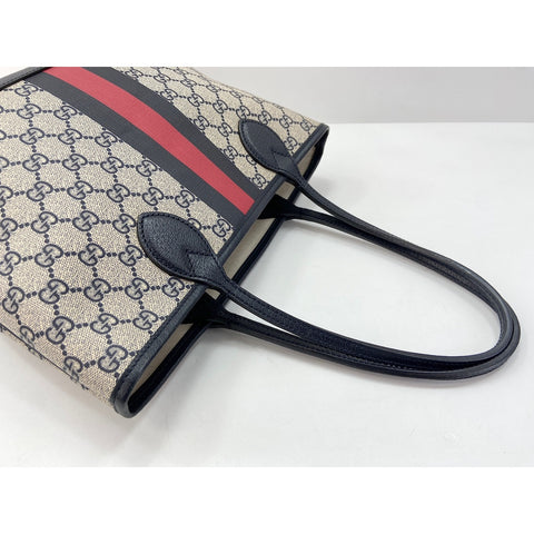 GUCCI Ophidias Mall Tote Bag Navy WS34050