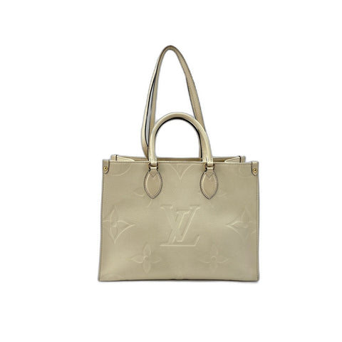 LOUIS VUITTON On the Go MM Tote Bag white WS34052
