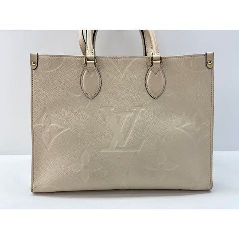 LOUIS VUITTON On the Go MM Tote Bag white WS34052