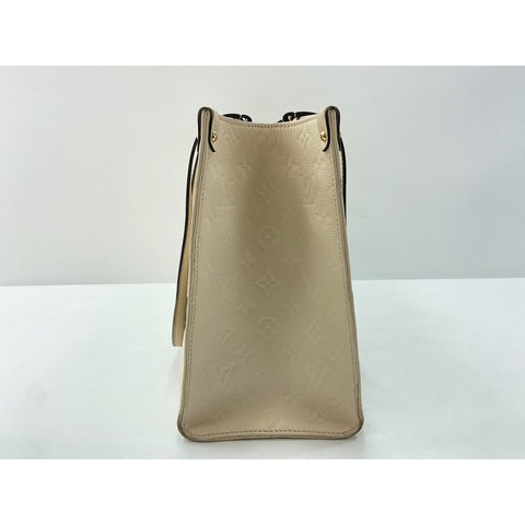 LOUIS VUITTON On the Go MM Tote Bag white WS34052