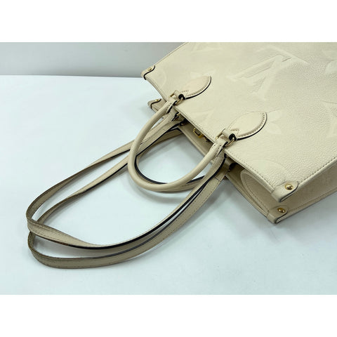 LOUIS VUITTON On the Go MM Tote Bag white WS34052