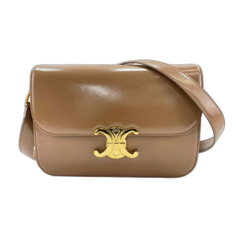 CELINE Classic Triomphe Shoulder Bag Brown WS34054