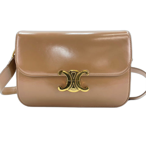 CELINE Classic Triomphe Shoulder Bag Brown WS34054