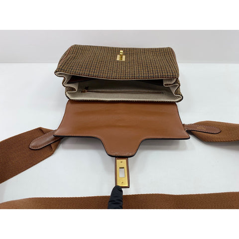CELINE Teen Soft 16 Shoulder Bag Brown WS34055