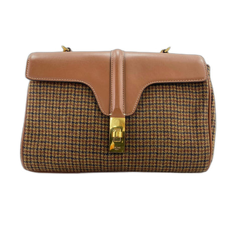 CELINE Teen Soft 16 Shoulder Bag Brown WS34055