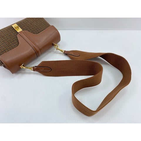 CELINE Teen Soft 16 Shoulder Bag Brown WS34055