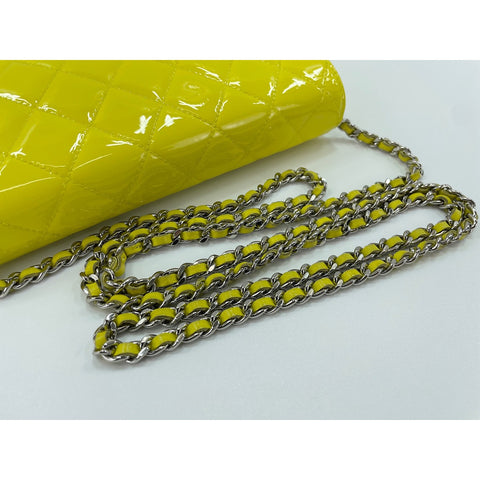 CHANEL Mini Matelasse Shoulder Bag yellow WS34059
