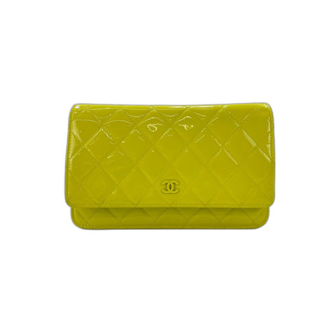 CHANEL Mini Matelasse Shoulder Bag yellow WS34059
