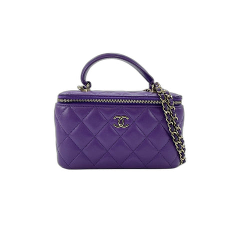 CHANEL Matrasse Shoulder Bag purple WS34060