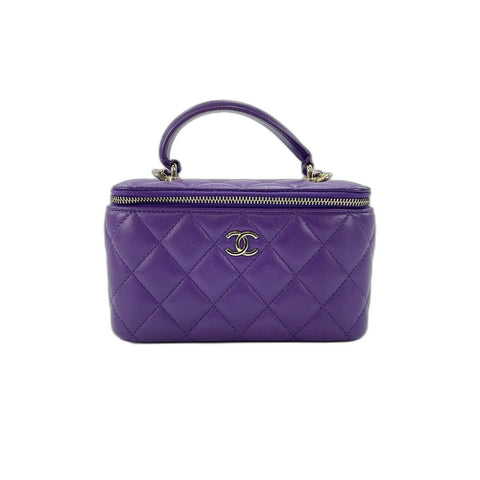 CHANEL Matrasse Shoulder Bag purple WS34060