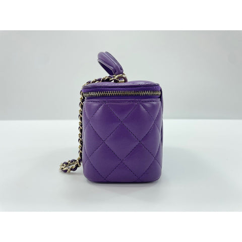 CHANEL Matrasse Shoulder Bag purple WS34060