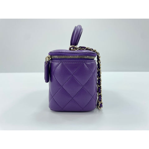 CHANEL Matrasse Shoulder Bag purple WS34060