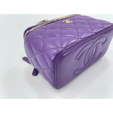 CHANEL Matrasse Shoulder Bag purple WS34060