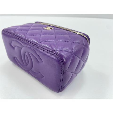 CHANEL Matrasse Shoulder Bag purple WS34060