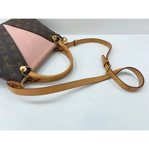 LOUIS VUITTON V tote BB Shoulder Bag Brown WS34062