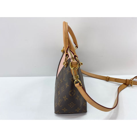 LOUIS VUITTON V tote BB Shoulder Bag Brown WS34062