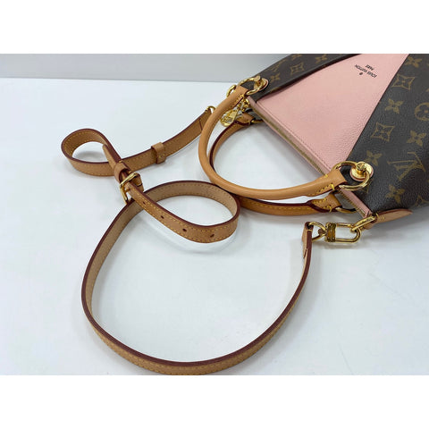 LOUIS VUITTON V tote BB Shoulder Bag Brown WS34062