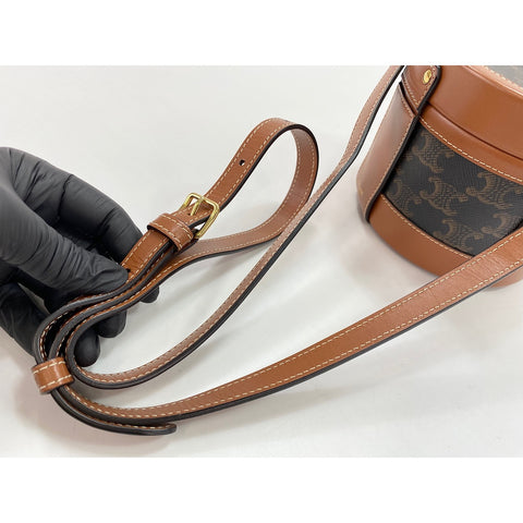 CELINE Tambour Shoulder Bag black WS34075